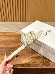 Colestore Dior Dway Slide White and Gold  - 2