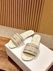 Colestore Dior Dway Slide White and Gold  - 4