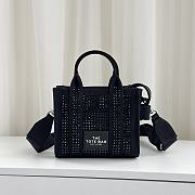 Colestore Marc Jacobs The Crystal Canvas Crossbody Tote Bag Black 18x15x8cm - 1