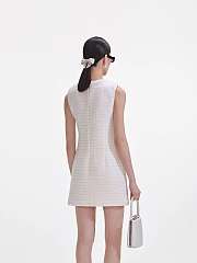 Colestore Cream Boucle Bow Mini Dress  - 3