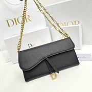Colestore Dior Small Saddle Pouch With Chain 19x10.5x3.5CM - 5