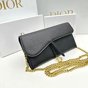 Colestore Dior Small Saddle Pouch With Chain 19x10.5x3.5CM - 4