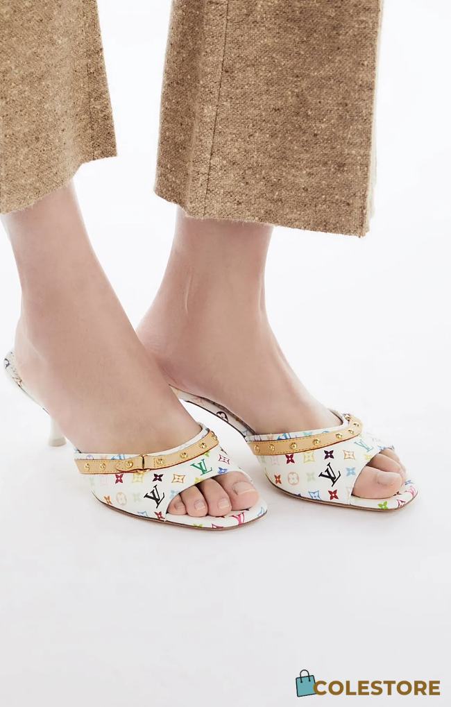 Colestore Louis Vuitton LV x TM 6AM Mule White - 1