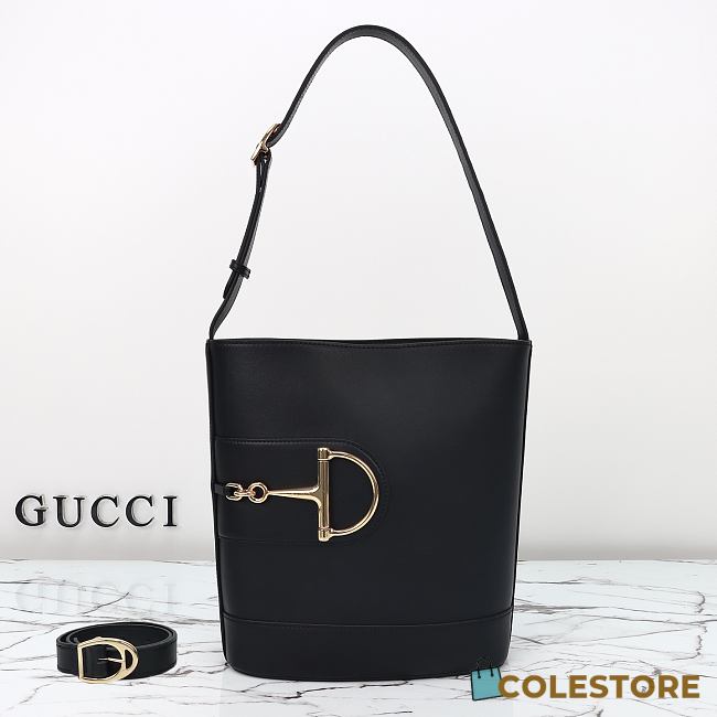 Colestore Gucci 73 Mini Bucket Bag Black 26x27.5x11.5cm - 1