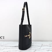 Colestore Gucci 73 Mini Bucket Bag Black 26x27.5x11.5cm - 5