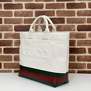 Colestore Gucci Cabas Small Bicolor Cotton Tote 40x38x17cm - 4