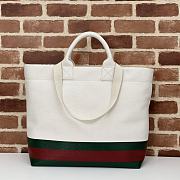 Colestore Gucci Cabas Small Bicolor Cotton Tote 40x38x17cm - 2