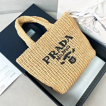 Colestore Prada Natural Small Crochet Tote Bag 24x24x8cm