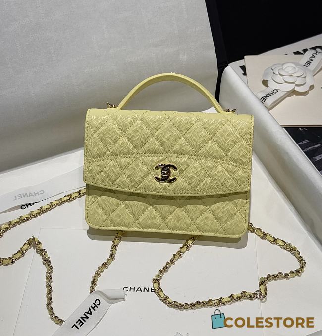 Colestore Chanel 25C Mini FlapBag Yellow 14x18x4.5cm - 1