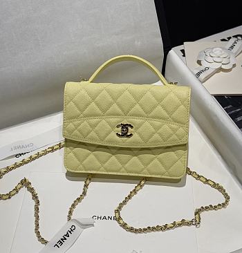 Colestore Chanel 25C Mini FlapBag Yellow 14x18x4.5cm