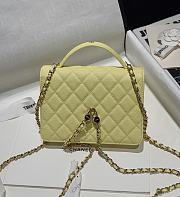 Colestore Chanel 25C Mini FlapBag Yellow 14x18x4.5cm - 4