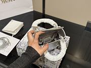 Colestore Dior Lady Dior Sliver Bag size 17cm - 6