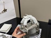 Colestore Dior Lady Dior Sliver Bag size 17cm - 3