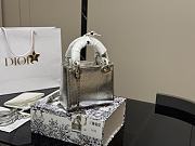 Colestore Dior Lady Dior Sliver Bag size 17cm - 4