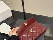 Colestore Chanel 24B Clutch Red 24x19cm - 3
