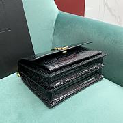 Colestore YSL Sunset Medium in Crocodile-Embossed Leather Black Gold Hardware 22x9x16cm - 2