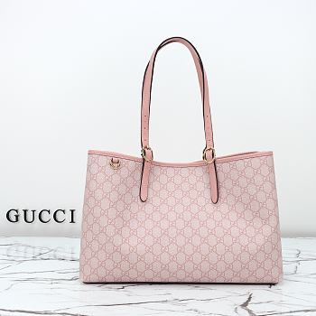 Colestore Gucci Emblem Medium Tote Bag In Light Pink 38x25.5x15cm