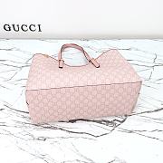 Colestore Gucci Emblem Medium Tote Bag In Light Pink 38x25.5x15cm - 6