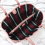 Colestore Gucci Emblem Medium Tote Bag In Light Pink 38x25.5x15cm - 5