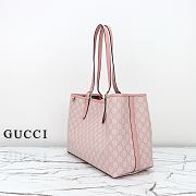 Colestore Gucci Emblem Medium Tote Bag In Light Pink 38x25.5x15cm - 3