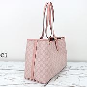Colestore Gucci Emblem Medium Tote Bag In Light Pink 38x25.5x15cm - 2