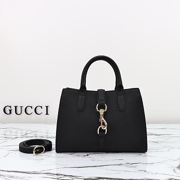 Colestore Gucci Small Jackie Tote Bag Black 24x17.5x8.5cm