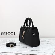Colestore Gucci Small Jackie Tote Bag Black 24x17.5x8.5cm - 5