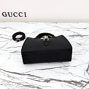 Colestore Gucci Small Jackie Tote Bag Black 24x17.5x8.5cm - 3