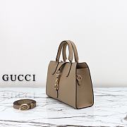Colestore Gucci Small Jackie Tote Bag Beige 24x17.5x8.5cm - 5