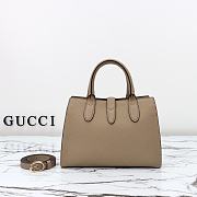 Colestore Gucci Small Jackie Tote Bag Beige 24x17.5x8.5cm - 4