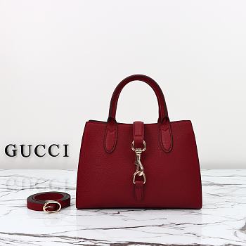 Colestore Gucci Small Jackie Tote Bag Red 24x17.5x8.5cm