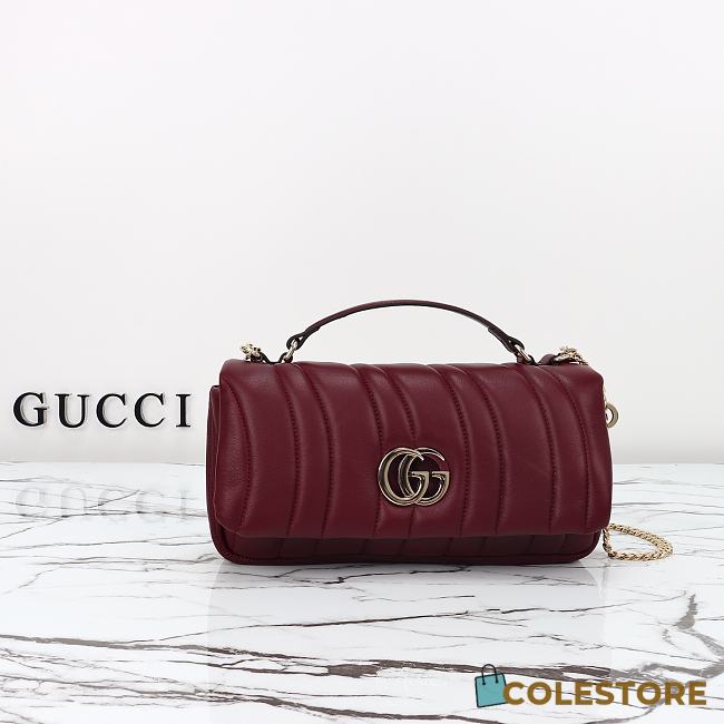 Colestore Gucci GG Milano Small Top Handle in Red 25.9x14x6.1cm - 1