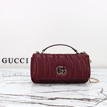 Colestore Gucci GG Milano Small Top Handle in Red 25.9x14x6.1cm