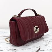 Colestore Gucci GG Milano Small Top Handle in Red 25.9x14x6.1cm - 6