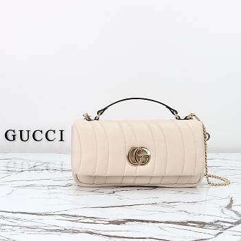 Colestore Gucci GG Milano Small Top Handle in White 25.9x14x6.1cm