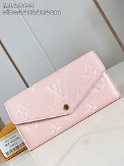 Colestore Louis Vuitton Sarah Wallet Pink 19x10.5x2cm - 1