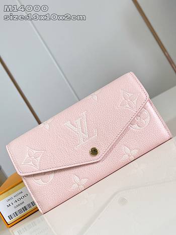 Colestore Louis Vuitton Sarah Wallet Pink 19x10.5x2cm