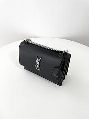 Colestore YSL Sunset Medium In Smooth Leather Black 22x16x8cm  - 3