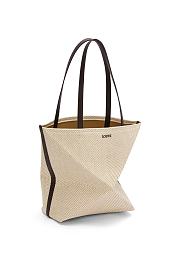 Colestore Loewe Puzzle Fold Canvas Tote Bag 25.5x14.5x31.5  - 6