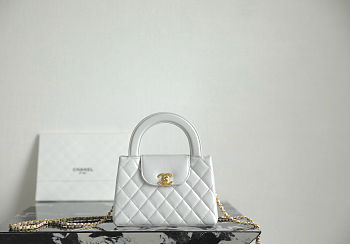 Colestore Chanel 25C White Kelly Bag  19x13x7CM