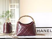 Colestore Chanel Hobo Shiny Lamb Leather Red 18.5x14x7cm - 5