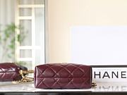 Colestore Chanel Hobo Shiny Lamb Leather Red 18.5x14x7cm - 4
