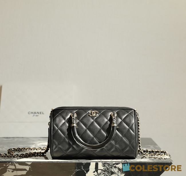 Colestore Chanel 25P Mini Boston Black 16x14x6.5cm - 1