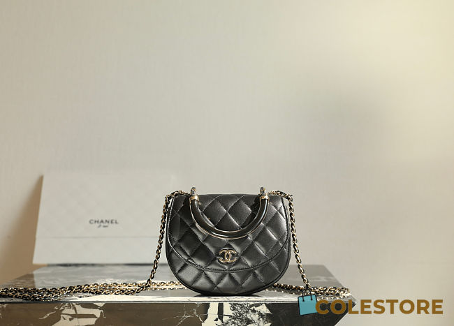 Colestore Chanel 25P Mini Enamel Handle Bag 16x14x6.5 - 1