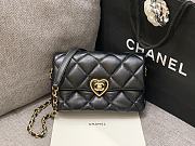 Colestore Chanel Lambskin Plexiglass Quilted Coco Love Mini Flap Bag  21x14x7cm - 1