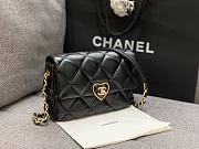 Colestore Chanel Lambskin Plexiglass Quilted Coco Love Mini Flap Bag  21x14x7cm - 6
