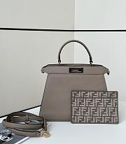 Colestore Fendi Peekaboo ISeeU Bag Brown 27.5x11.5x20.5cm - 1