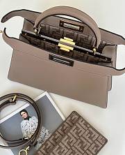 Colestore Fendi Peekaboo ISeeU Bag Brown 27.5x11.5x20.5cm - 5