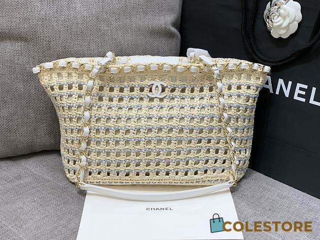 Colestore Chanel Tote Bag Beige 33x21x11cm - 1