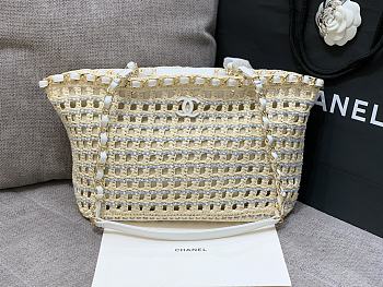 Colestore Chanel Tote Bag Beige 33x21x11cm